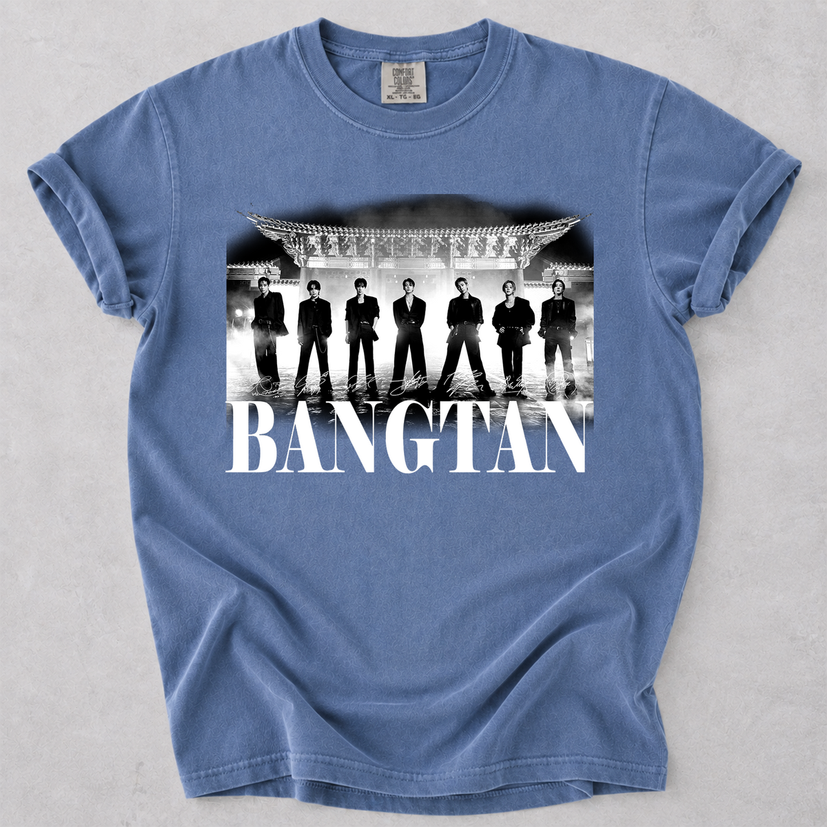 BTS Bangtan Group Vintage Graphic T-Shirt