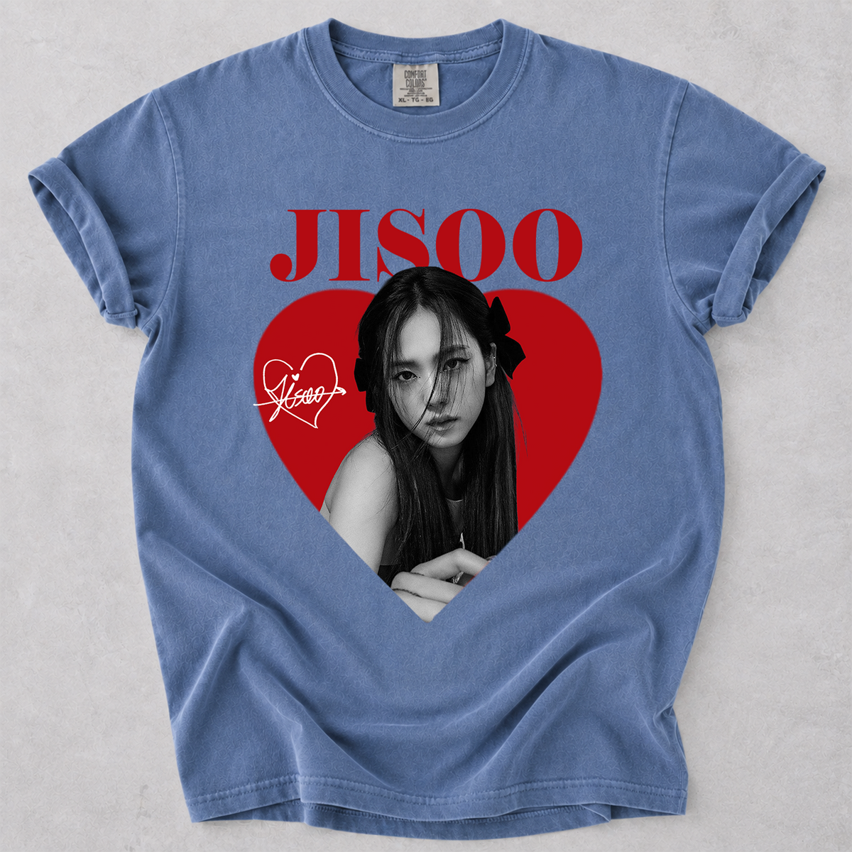 Blackpink Jisoo Graphic Tee Vintage Kpop Comfort Colors Shirt