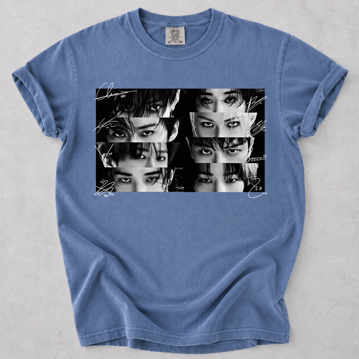 STRAY KIDS Eyes with Signature Kpop Graphic Tee Vintage Group Fan Shirt
