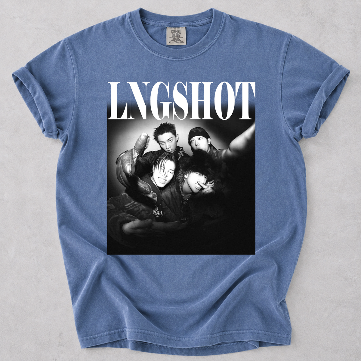 LNGSHOT Vintage Graphic Tee Comfort Colors Kpop Fan Tee