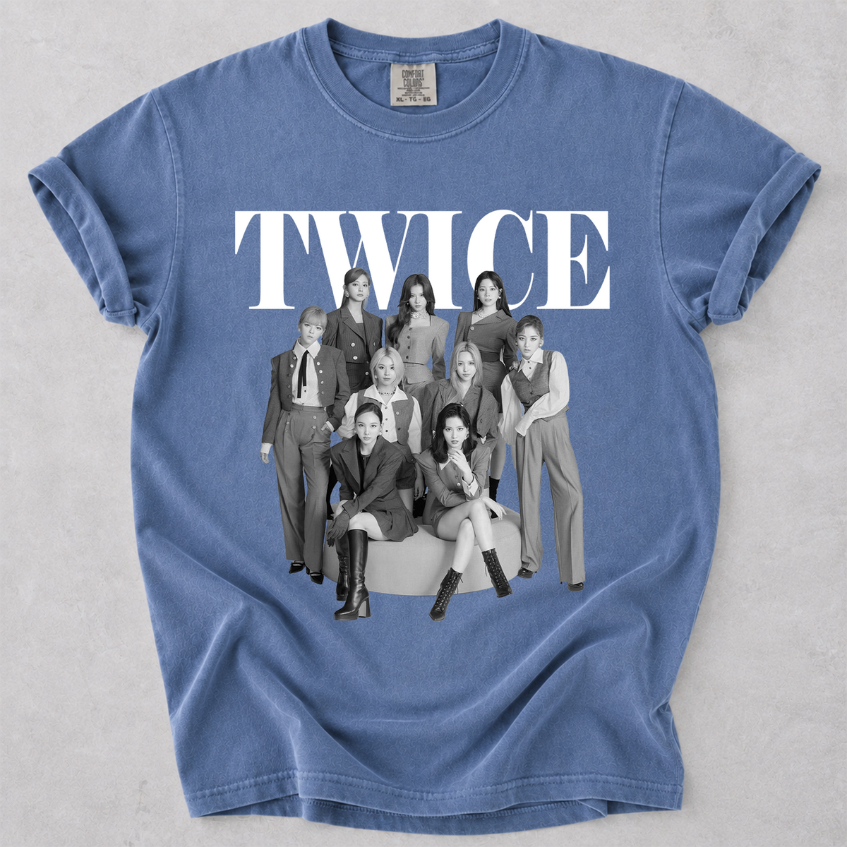 TWICE Vintage Graphic Tee Kpop Fan Comfort Colors Shirt