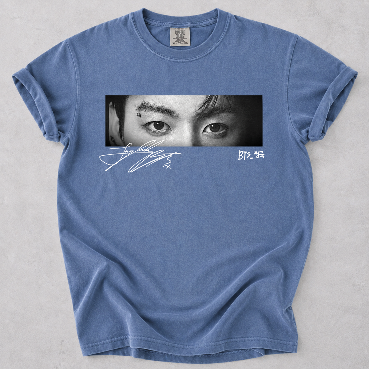 Jungkook Eyes BTS Crewneck T-Shirt Gift For Fan