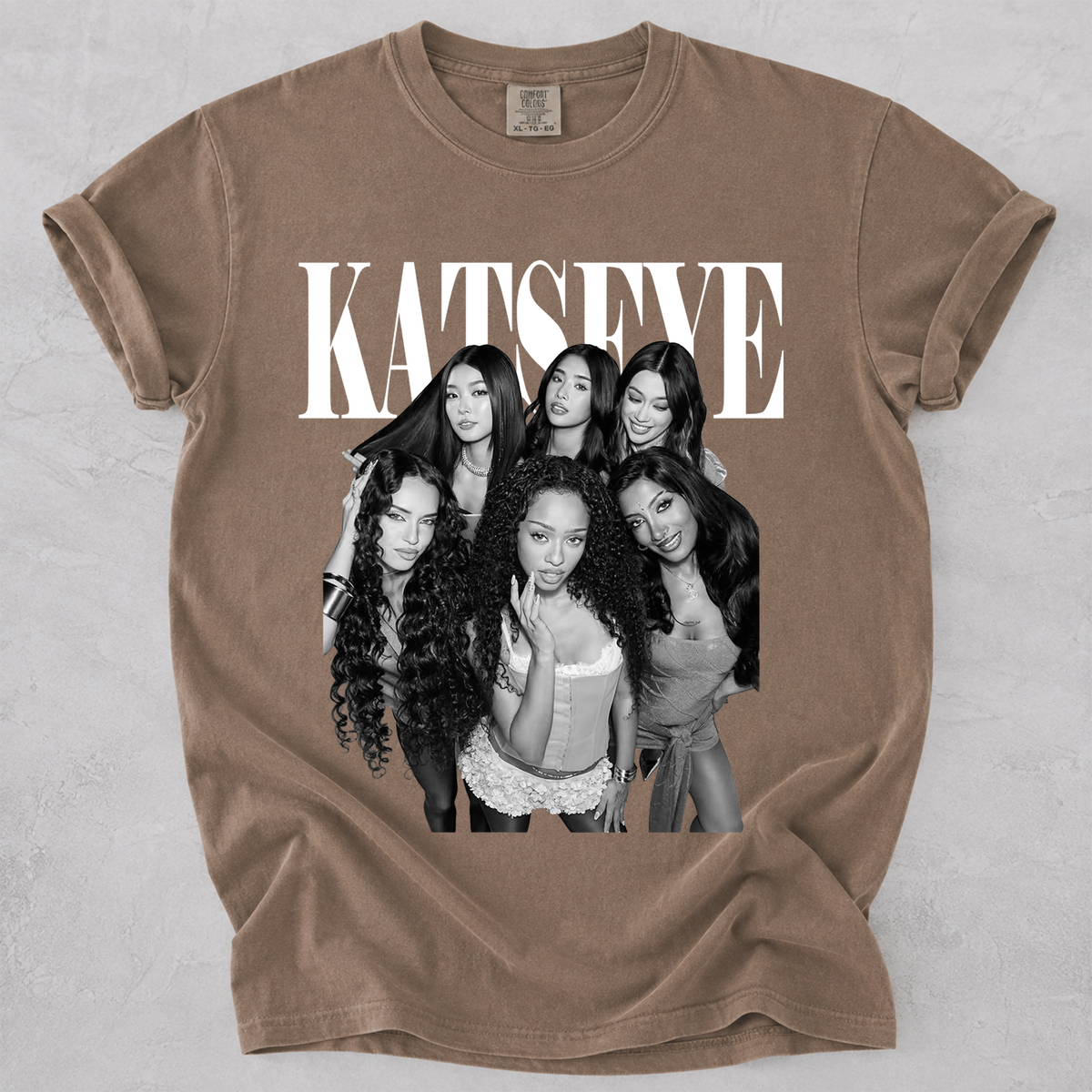 KATSEYE Group Graphic Tee Kpop Comfort Colors Shirt