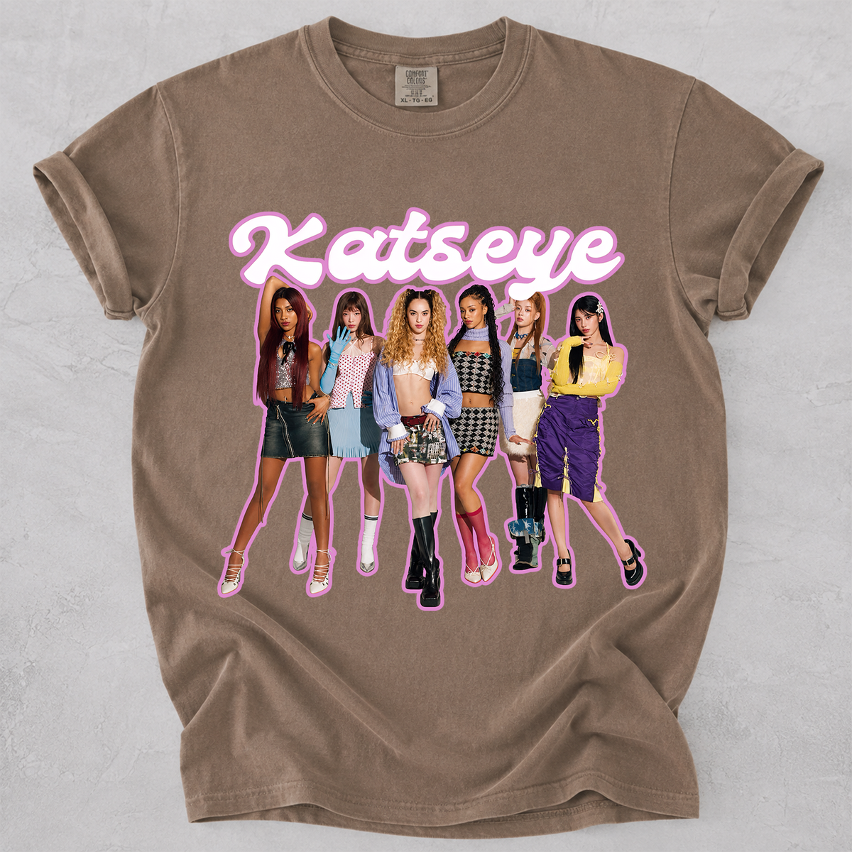KATSEYE Kpop Fan Shirt Vintage Group Graphic Tee