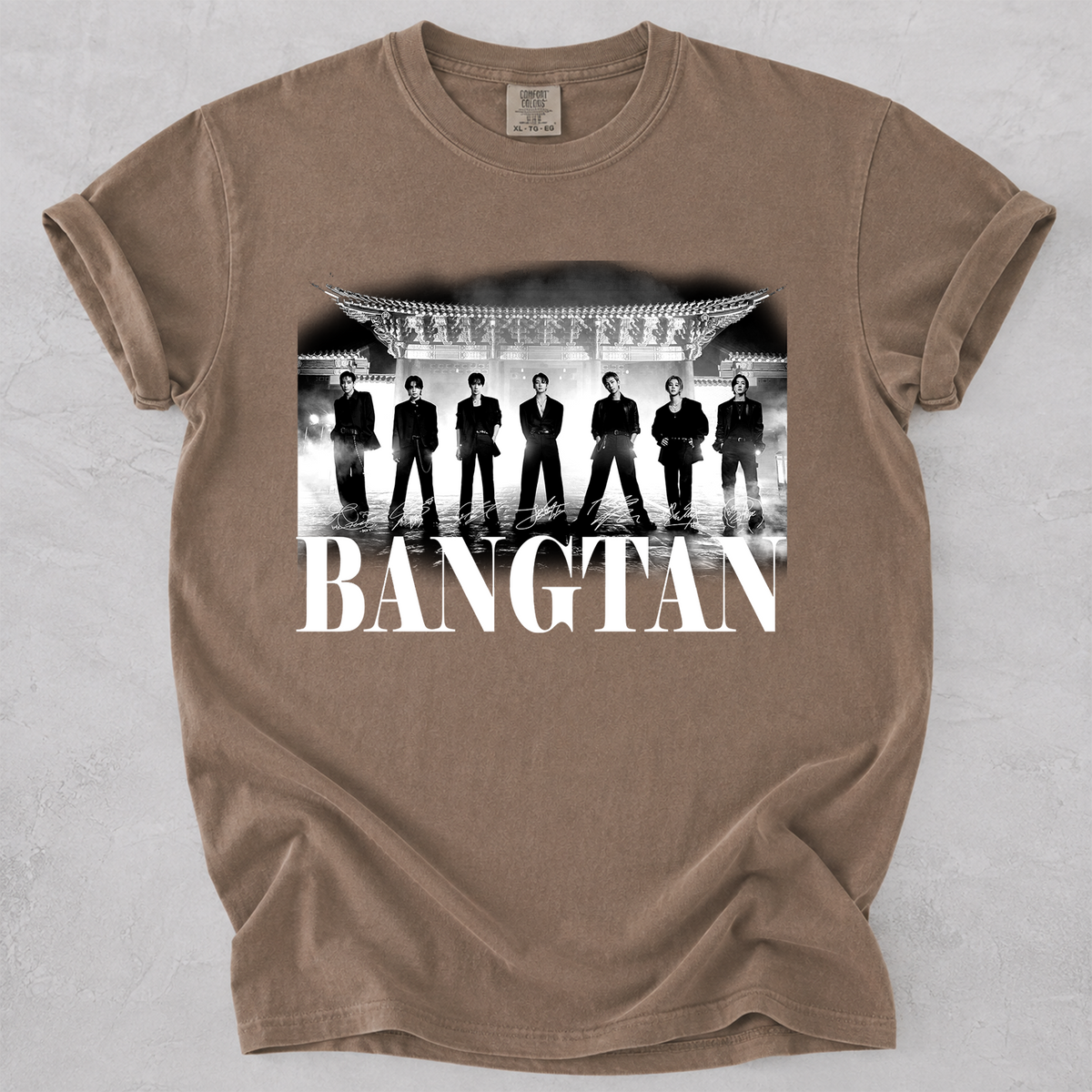 BTS Bangtan Group Vintage Graphic T-Shirt