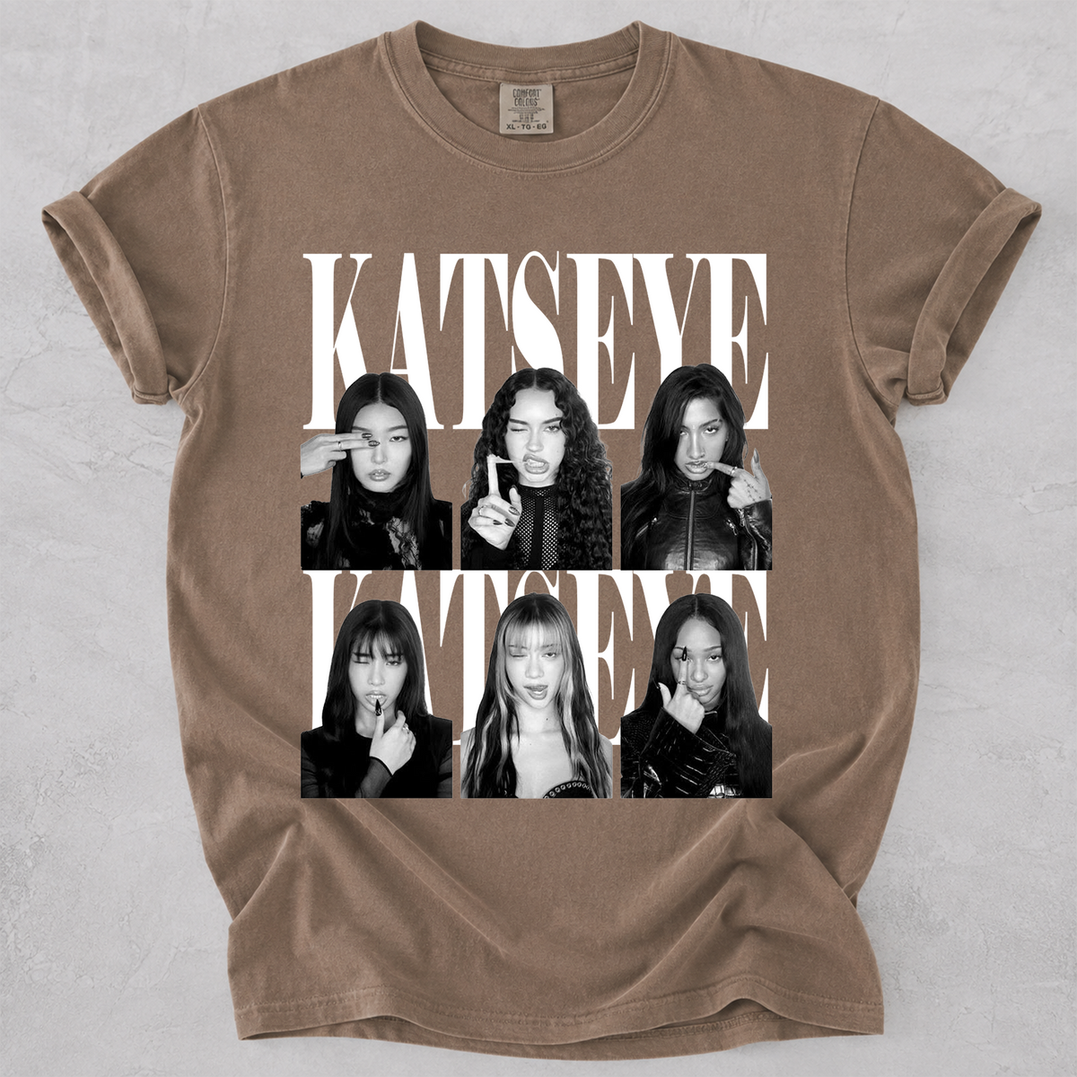 KATSEYE Vintage Graphic Comfort Colors T Shirt Kpop Fan Tee