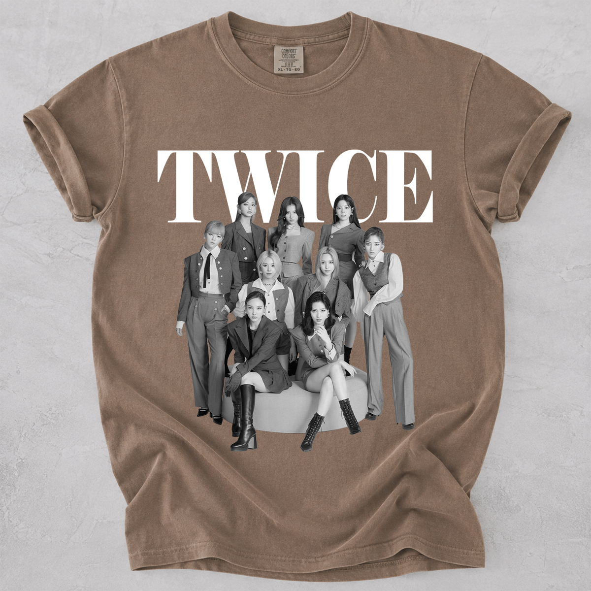 TWICE Vintage Graphic Tee Kpop Fan Comfort Colors Shirt