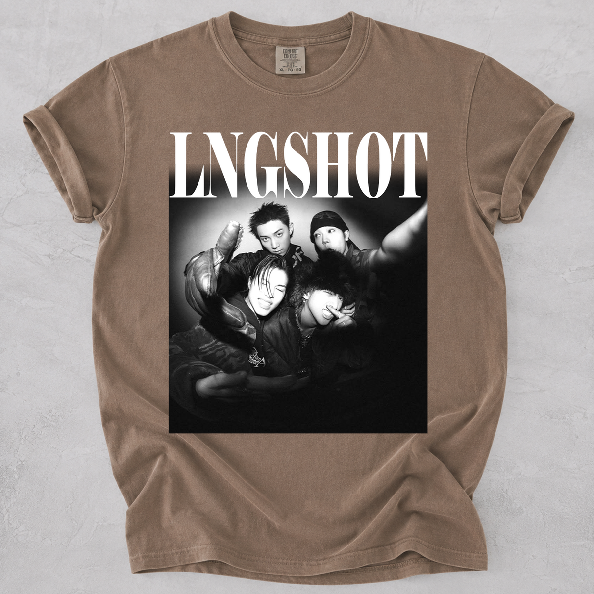 LNGSHOT Vintage Graphic Tee Comfort Colors Kpop Fan Tee