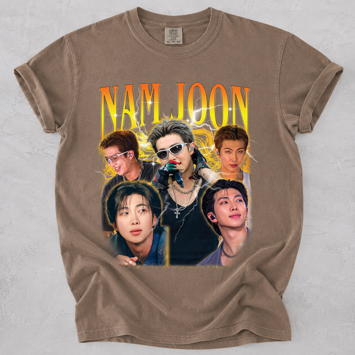 Kim Nam-Joon RM Bangtan BTS Vintage Bootleg T Shirt Comfort Colors Tee Unisex