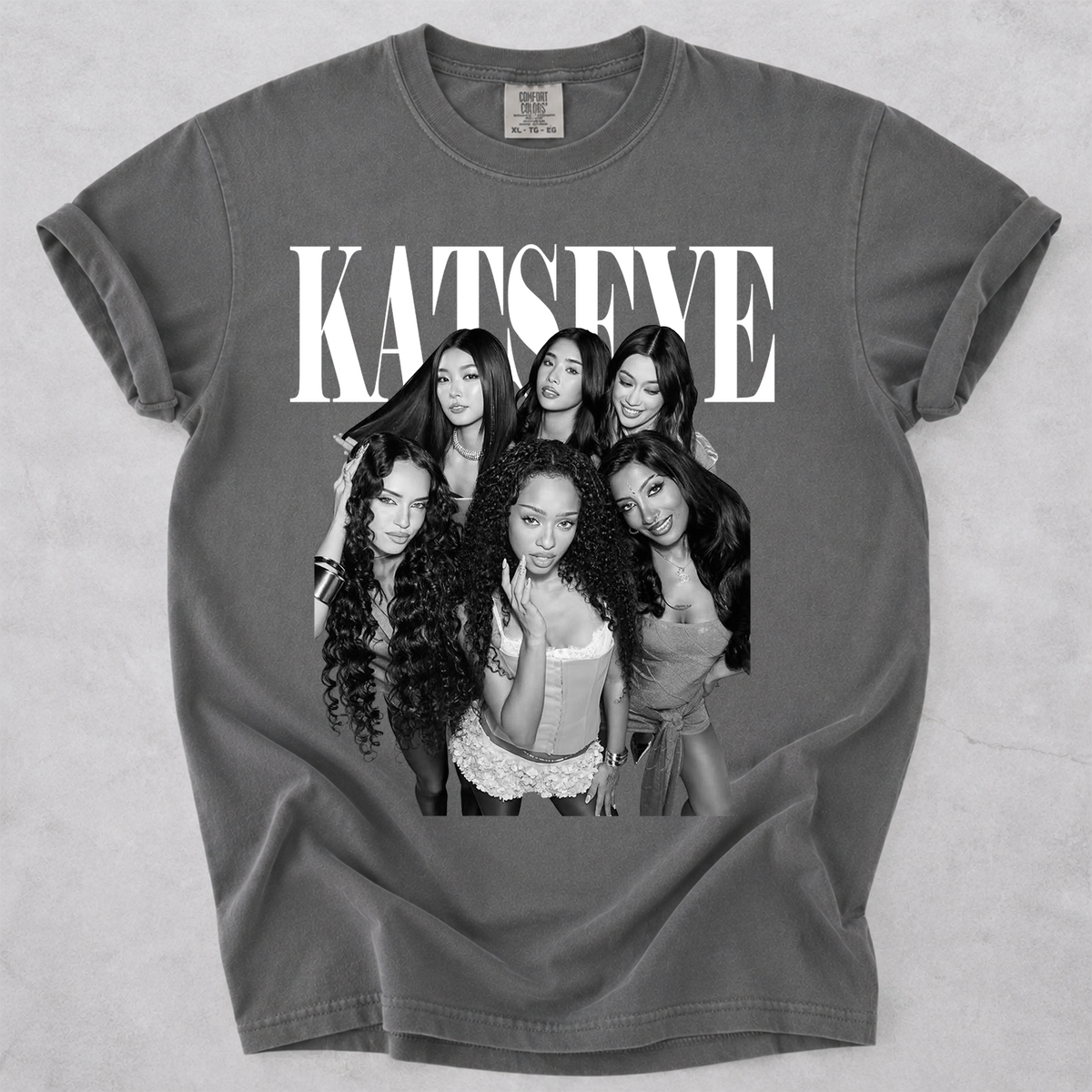 KATSEYE Group Graphic Tee Kpop Comfort Colors Shirt