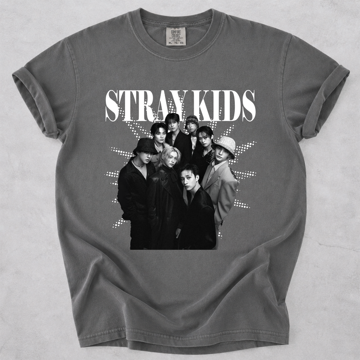 STRAY KIDS Kpop Fan Shirt Group Graphic Comfort Colors Tee