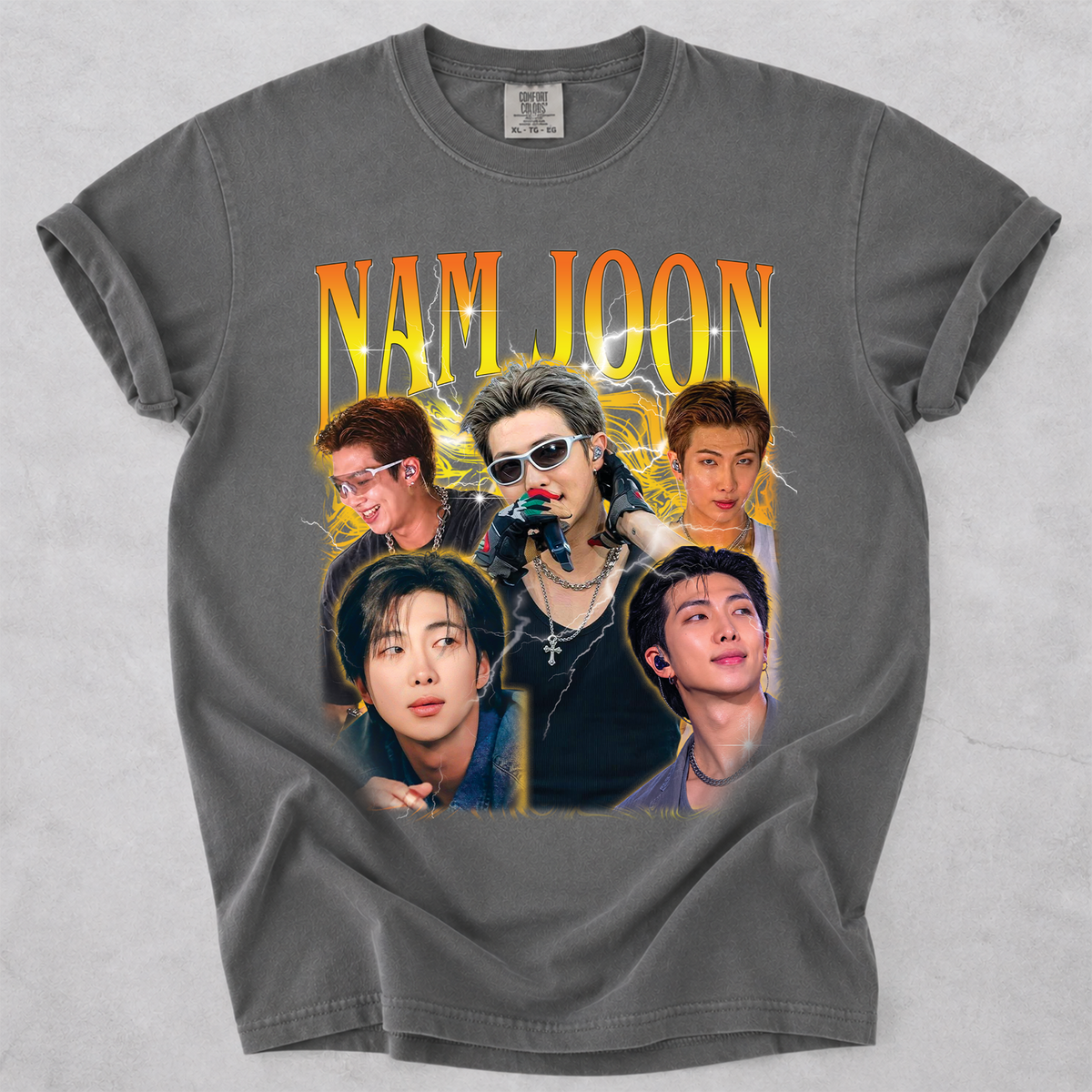 Kim Nam-Joon RM Bangtan BTS Vintage Bootleg T Shirt Comfort Colors Tee Unisex