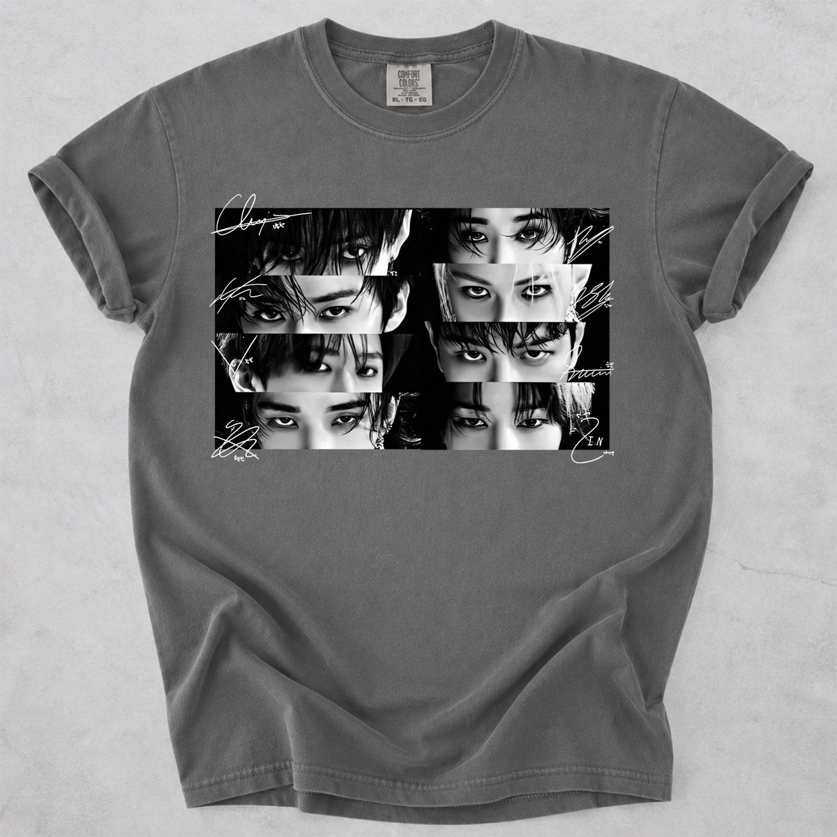 STRAY KIDS Eyes with Signature Kpop Graphic Tee Vintage Group Fan Shirt