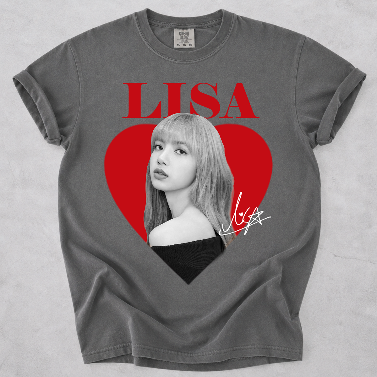 Lisa Blackpink Fan Tee Vintage Portrait Comfort Colors Shirt