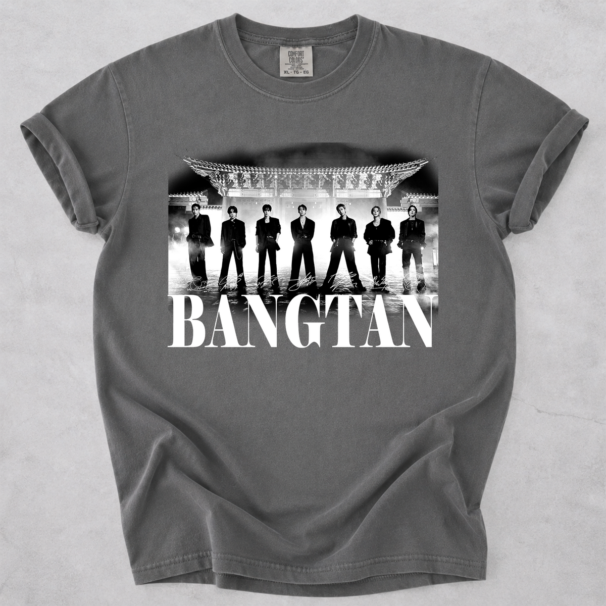 BTS Bangtan Group Vintage Graphic T-Shirt