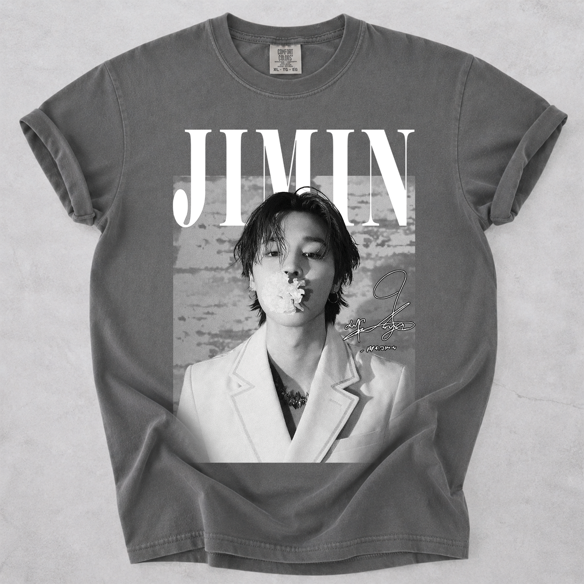 Comfort Colors Vintage Jimin Retro 90s K-Pop Shirt
