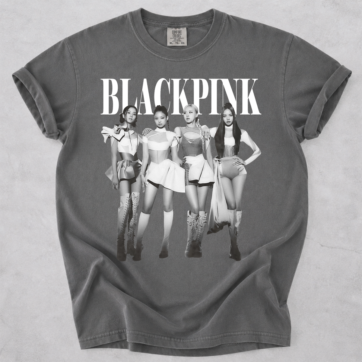 BLACKPINK Vintage Graphic Comfort Colors T-Shirt Kpop Fan Tee