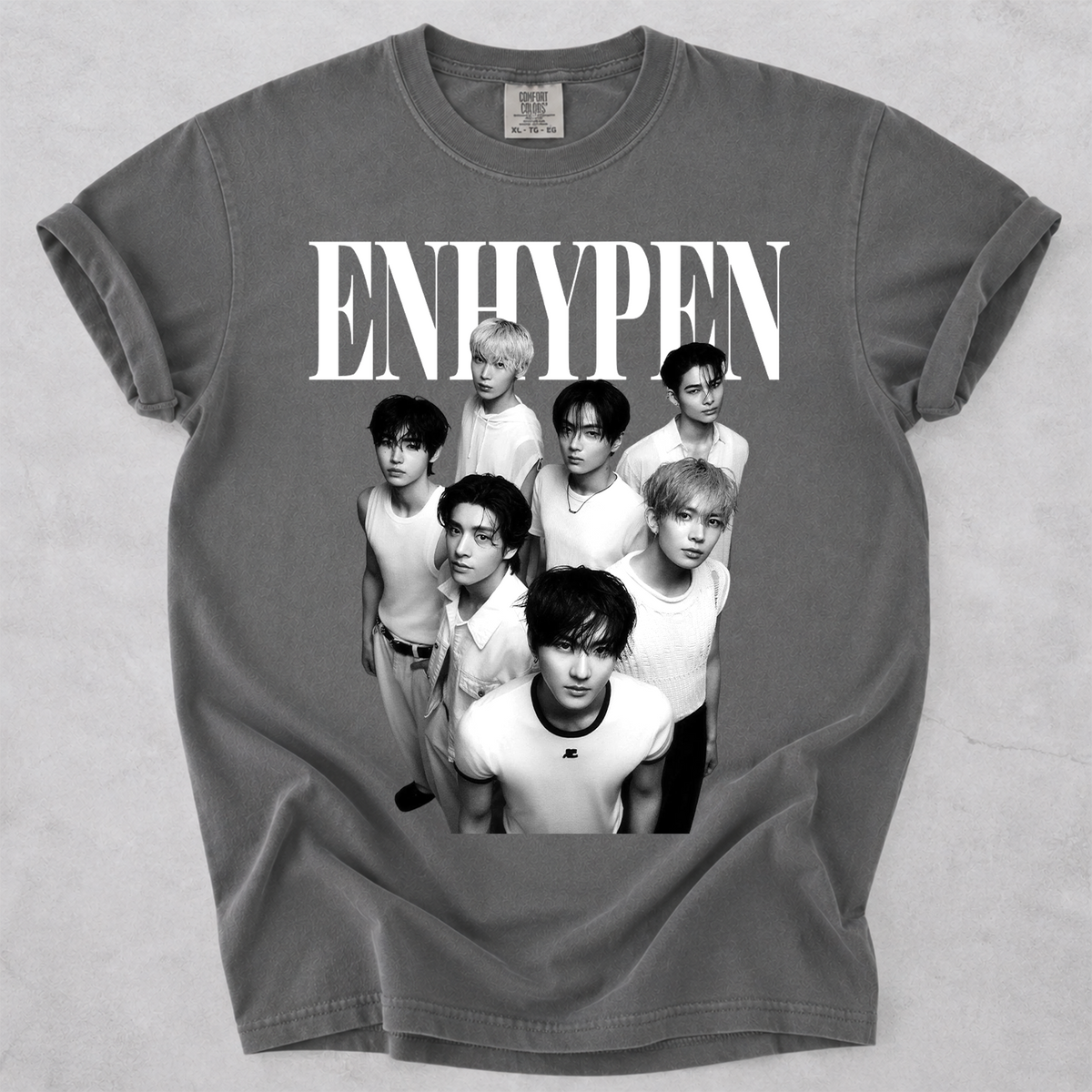 ENHYPEN Vintage Graphic Tee Comfort Colors Kpop Fan Tee
