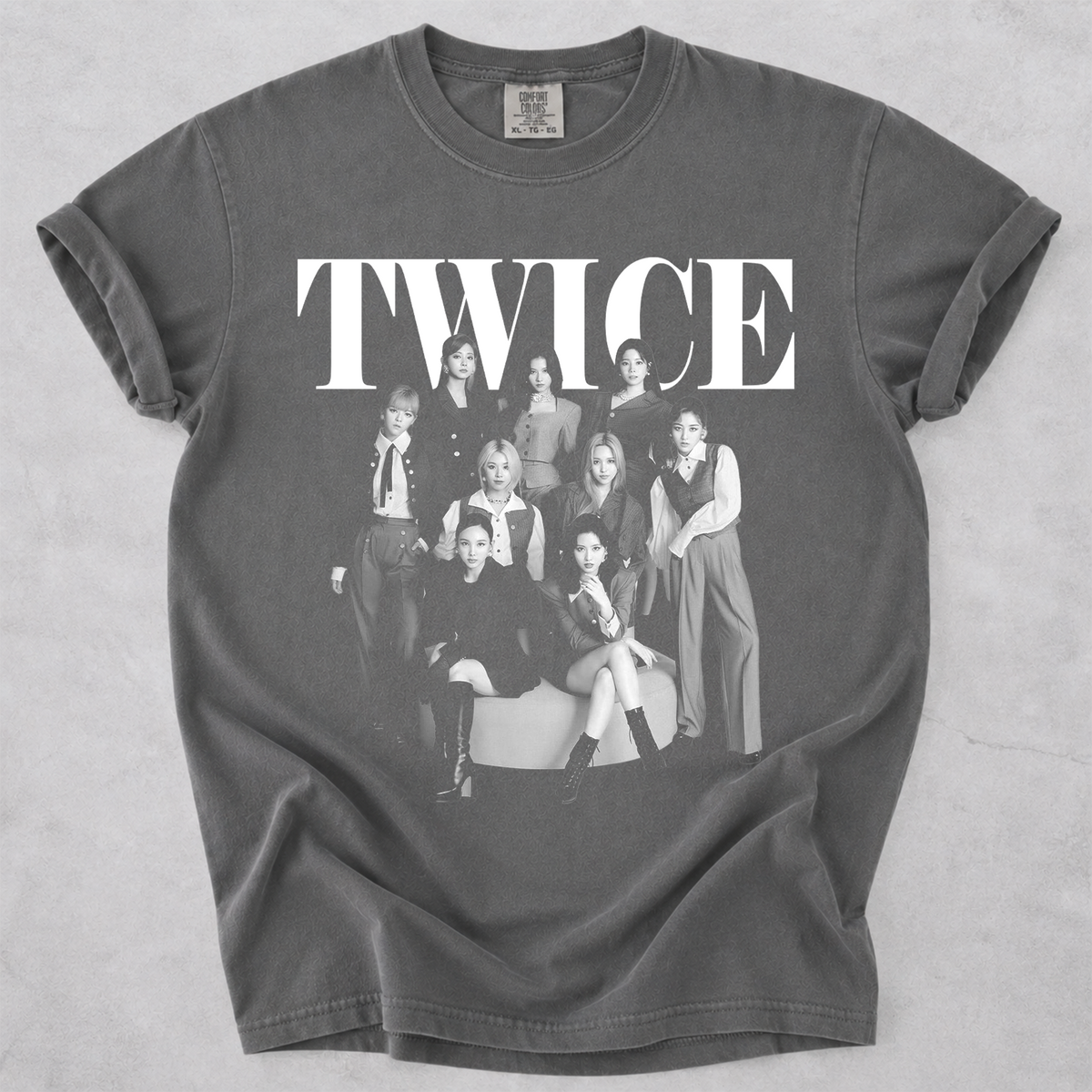 TWICE Vintage Graphic Tee Kpop Fan Comfort Colors Shirt
