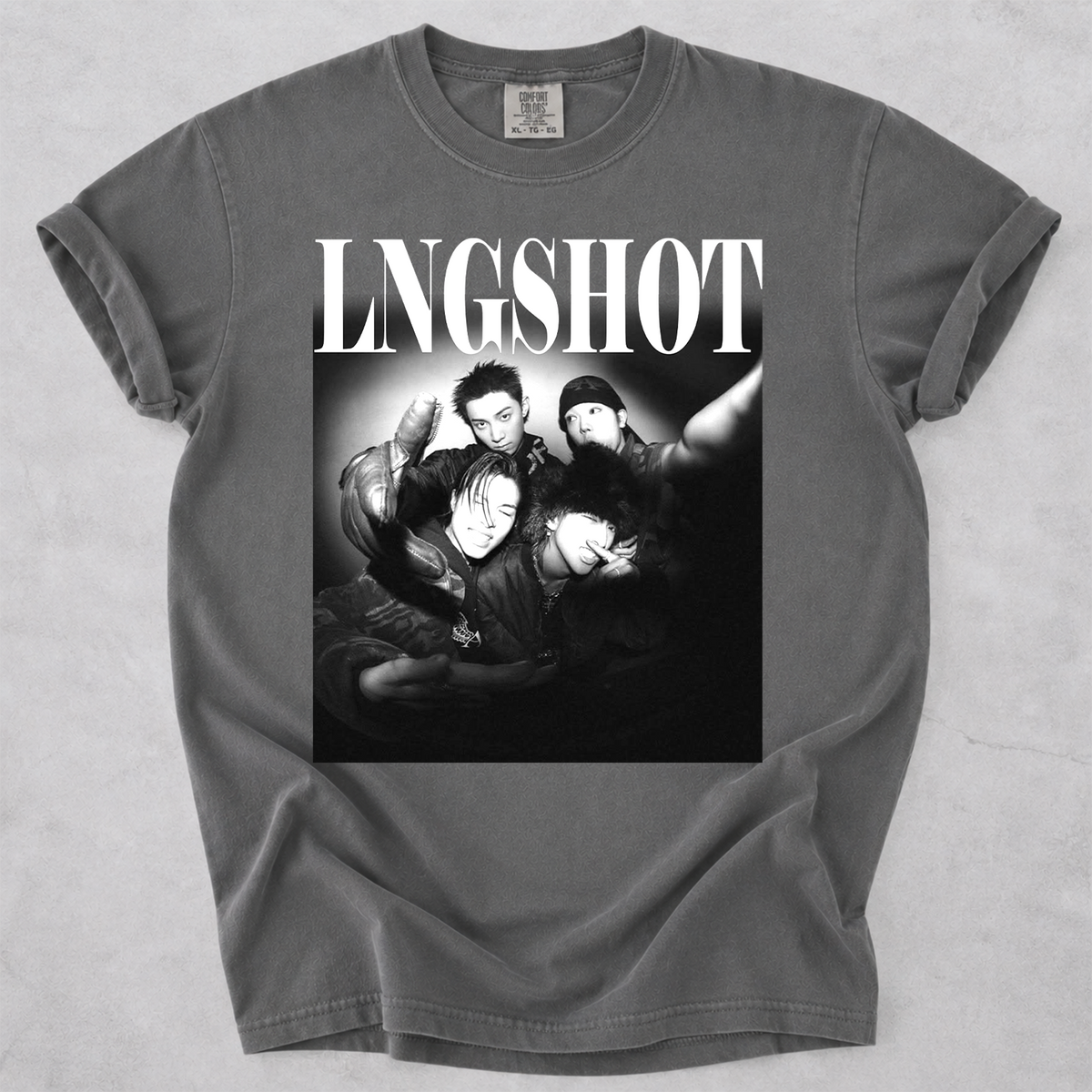 LNGSHOT Vintage Graphic Tee Comfort Colors Kpop Fan Tee