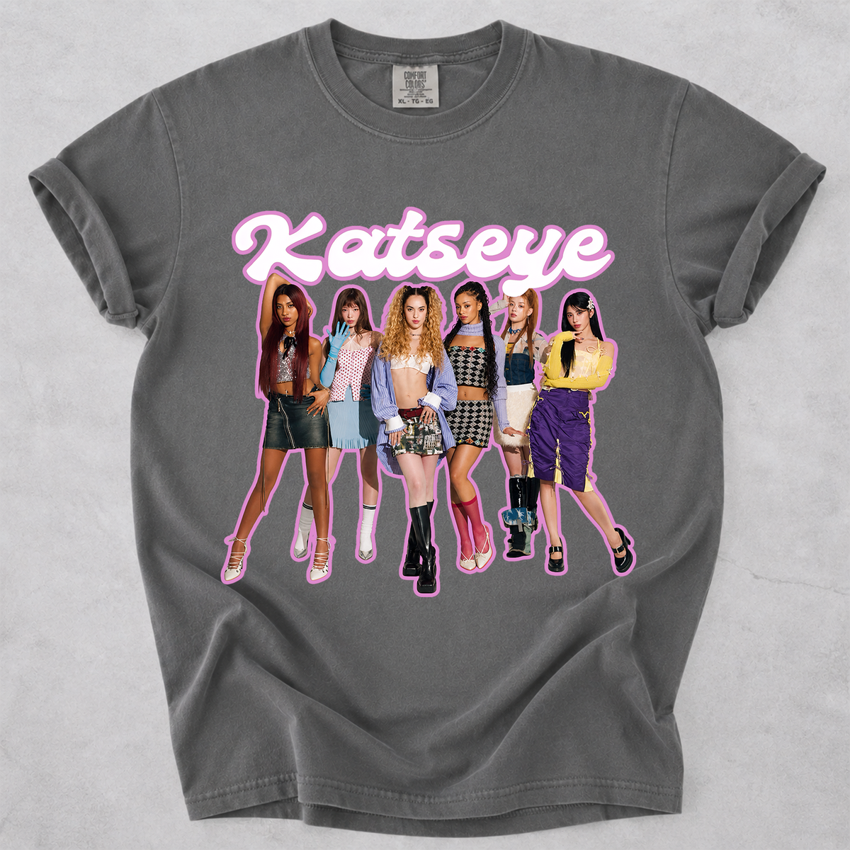 KATSEYE Kpop Fan Shirt Vintage Group Graphic Tee