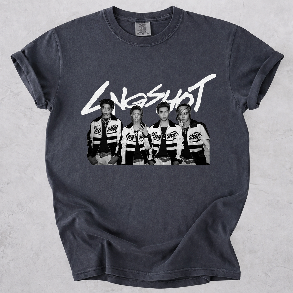 LNGSHOT Kpop Fan Shirt Vintage Group Photo Comfort Colors Tee