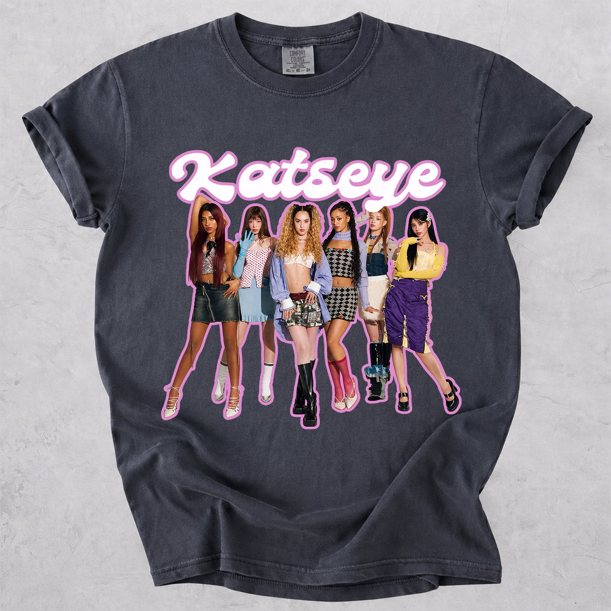 KATSEYE Kpop Fan Shirt Vintage Group Graphic Tee