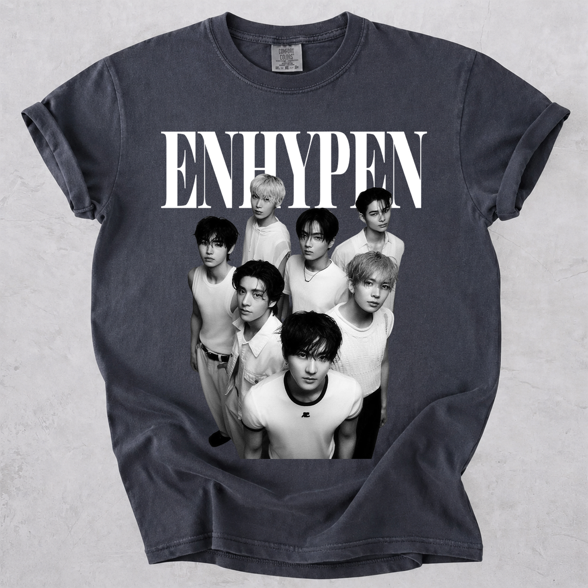 ENHYPEN Vintage Graphic Tee Comfort Colors Kpop Fan Tee