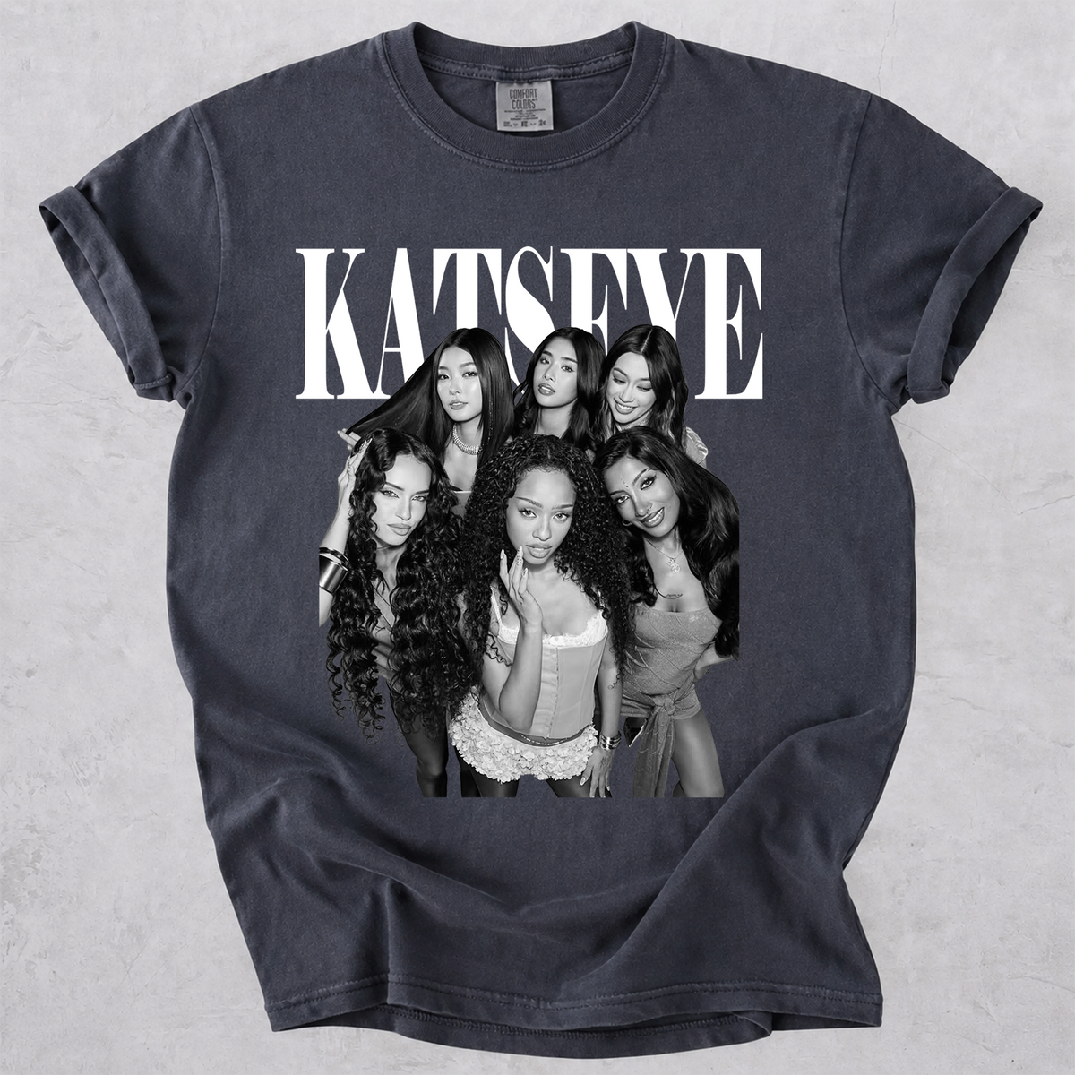 KATSEYE Group Graphic Tee Kpop Comfort Colors Shirt
