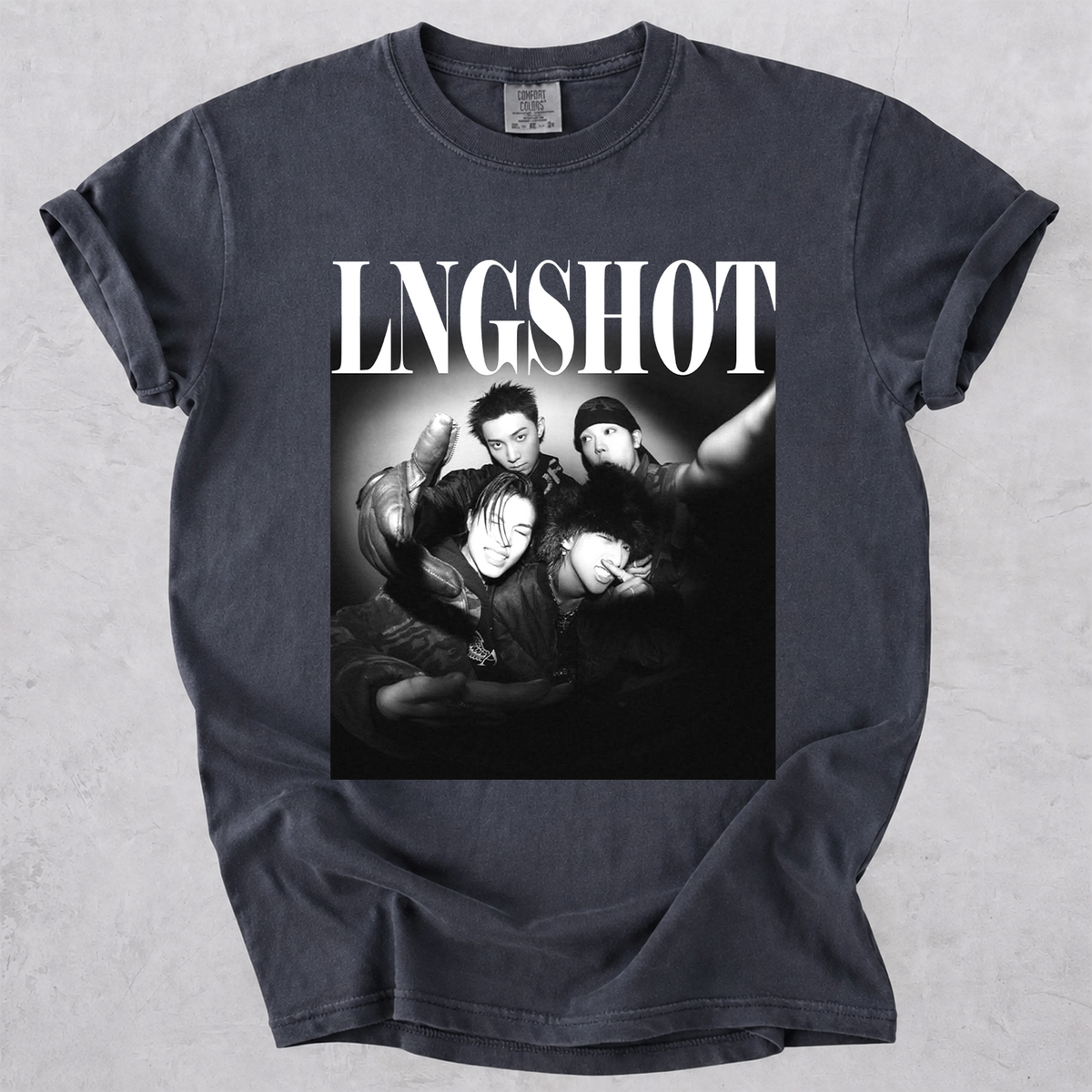 LNGSHOT Vintage Graphic Tee Comfort Colors Kpop Fan Tee