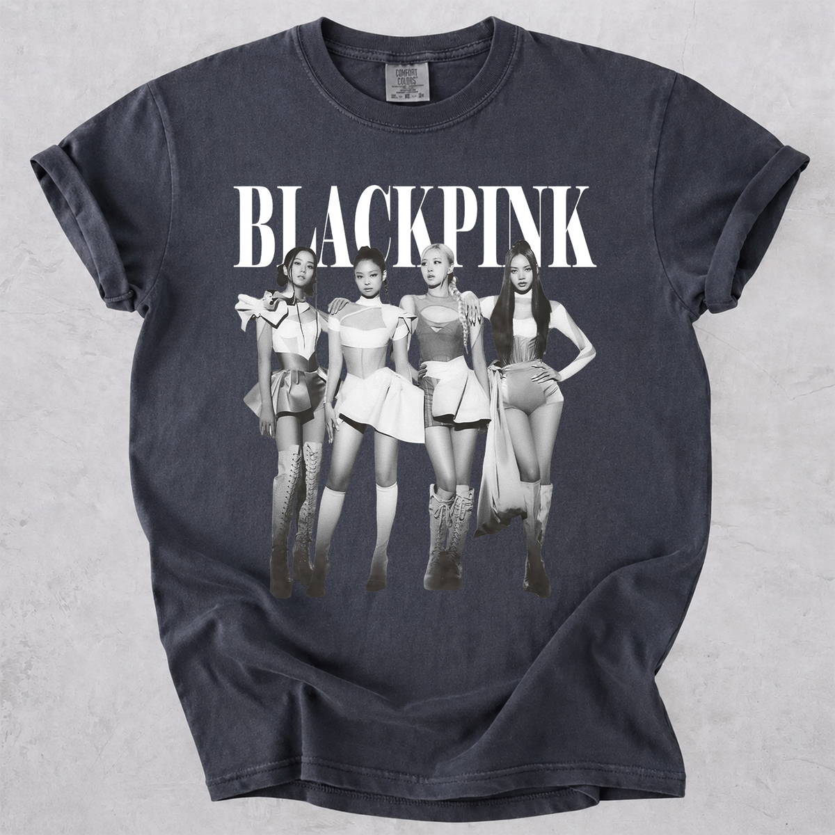 BLACKPINK Vintage Graphic Comfort Colors T-Shirt Kpop Fan Tee