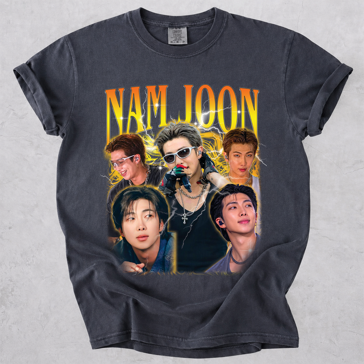 Kim Nam-Joon RM Bangtan BTS Vintage Bootleg T Shirt Comfort Colors Tee Unisex