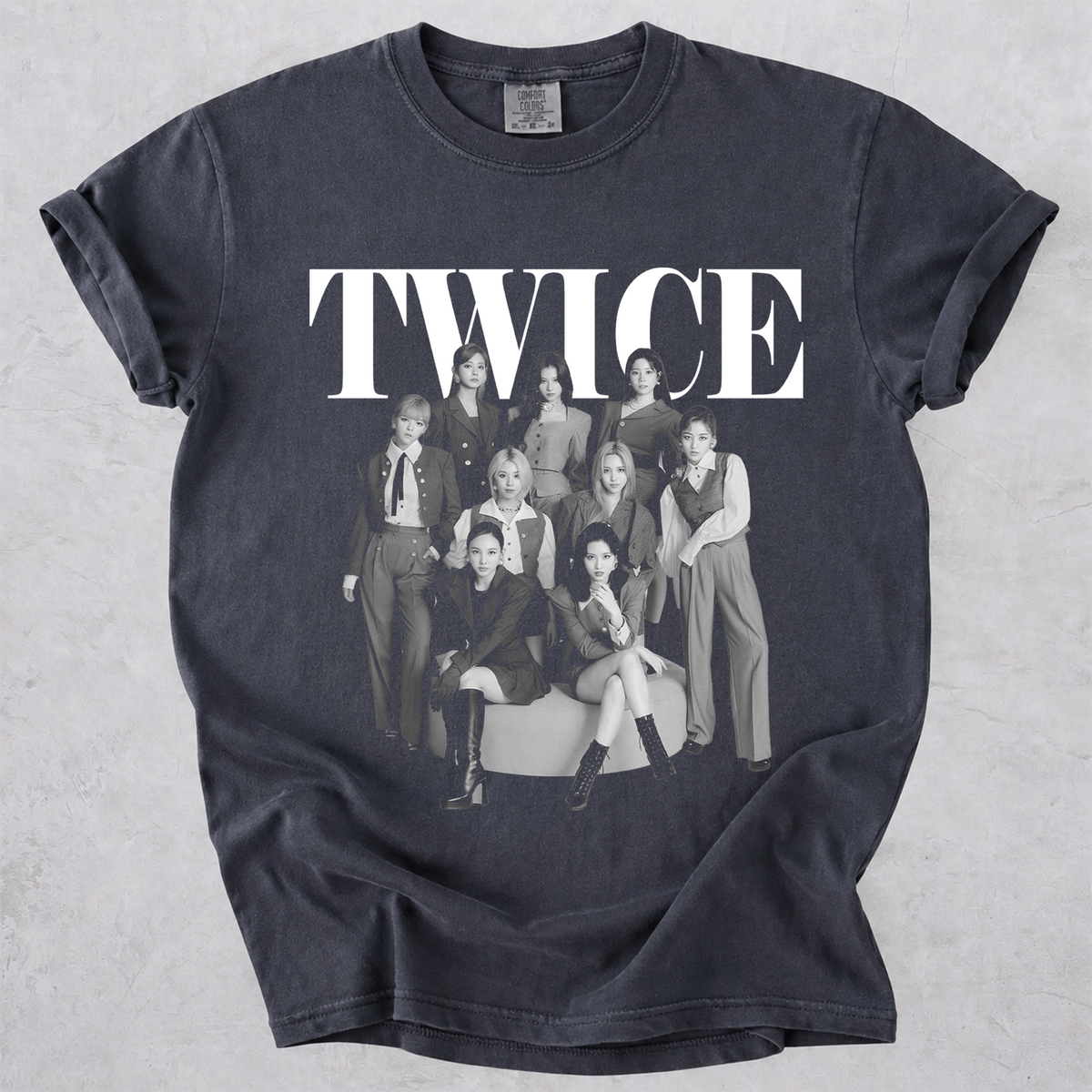 TWICE Vintage Graphic Tee Kpop Fan Comfort Colors Shirt
