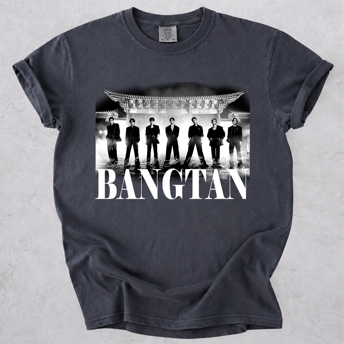 BTS Bangtan Group Vintage Graphic T-Shirt
