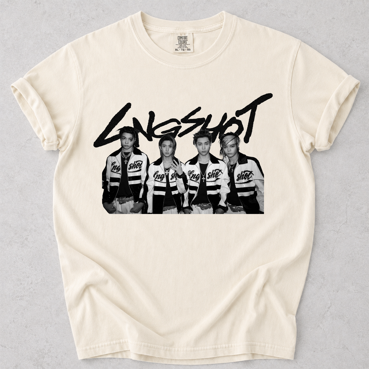 LNGSHOT Kpop Fan Shirt Vintage Group Photo Comfort Colors Tee