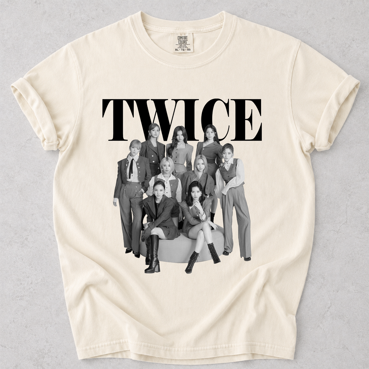 TWICE Vintage Graphic Tee Kpop Fan Comfort Colors Shirt