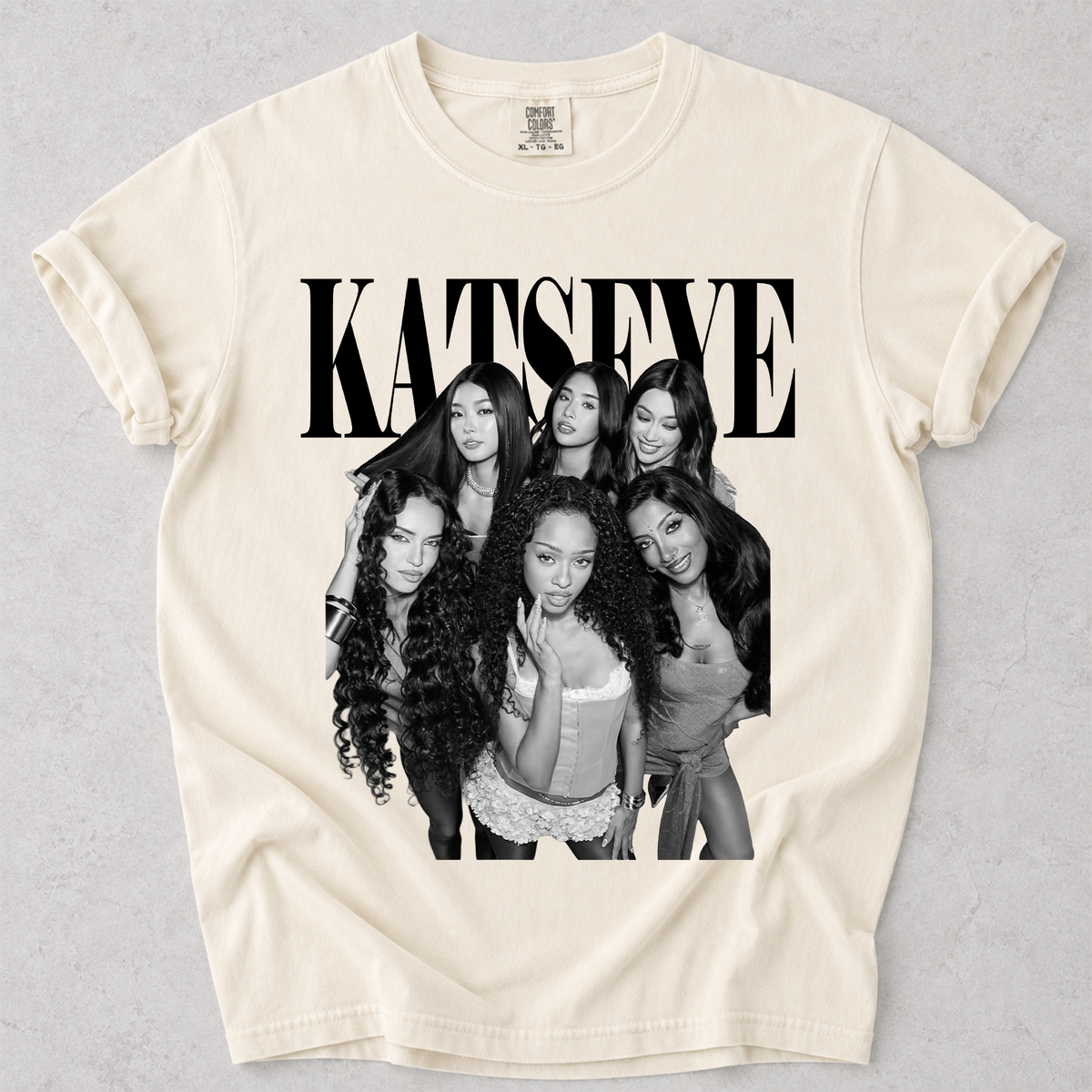 KATSEYE Group Graphic Tee Kpop Comfort Colors Shirt
