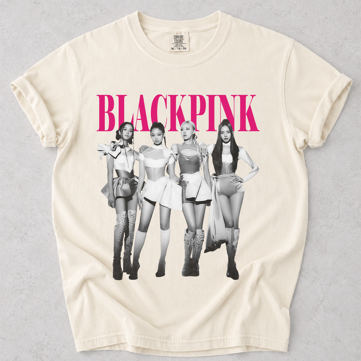 BLACKPINK Vintage Graphic Comfort Colors T-Shirt Kpop Fan Tee