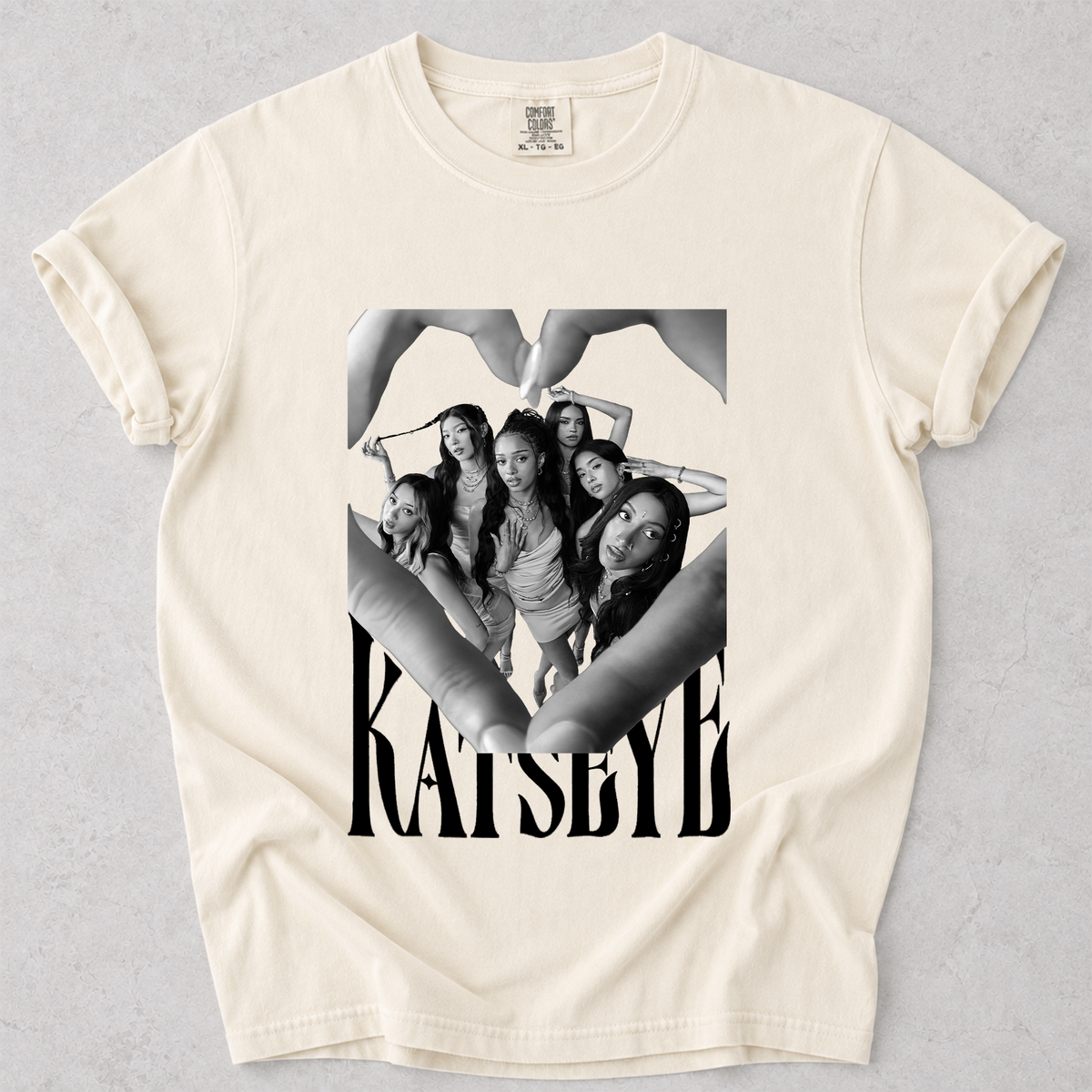 KATSEYE Fan Graphic Tee Group Portrait Comfort Colors Shirt