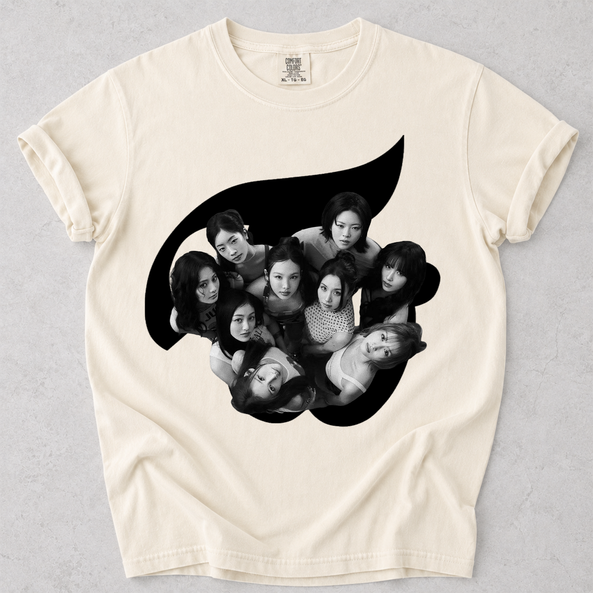 TWICE Kpop Fan Shirt Group Graphic Comfort Colors Tee