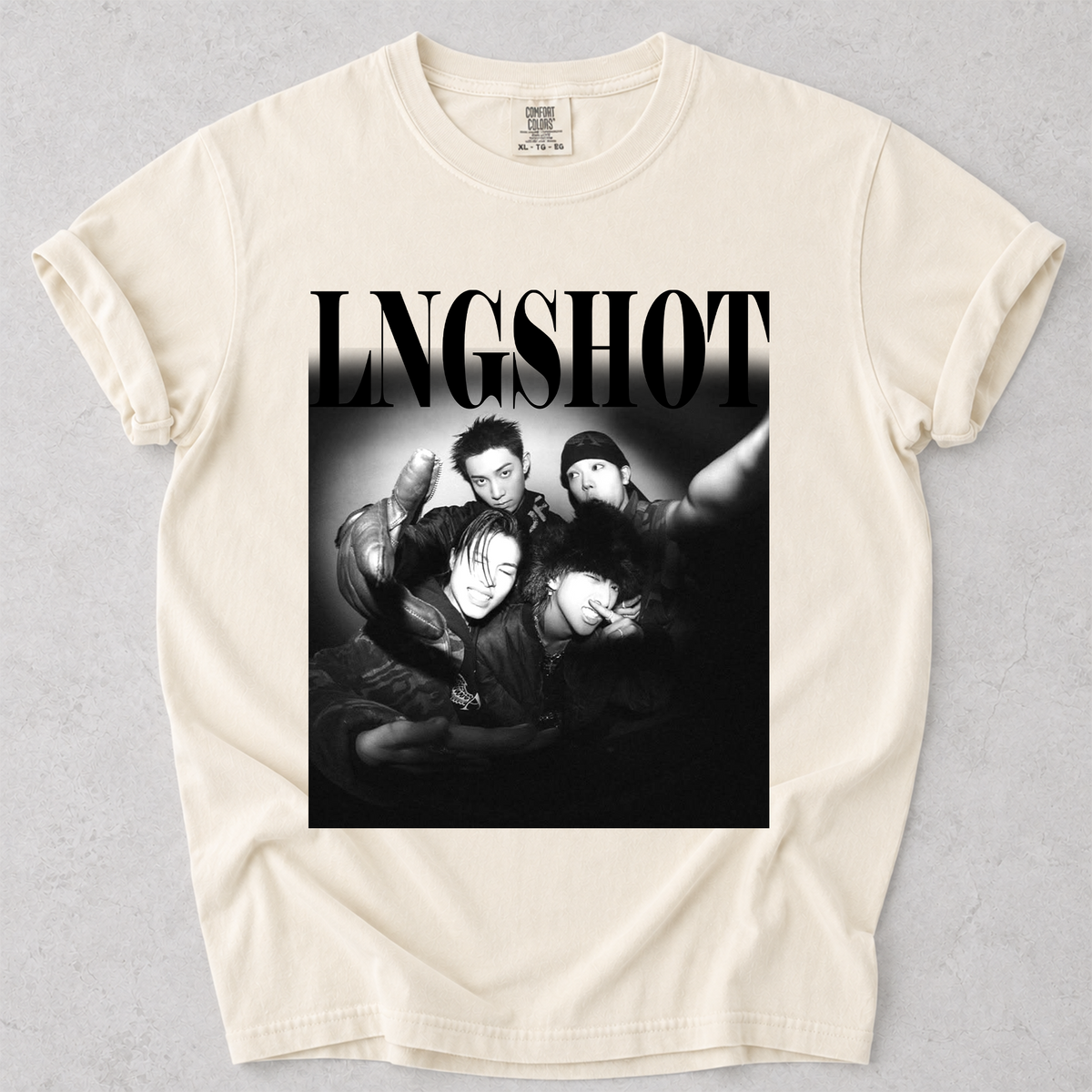 LNGSHOT Vintage Graphic Tee Comfort Colors Kpop Fan Tee