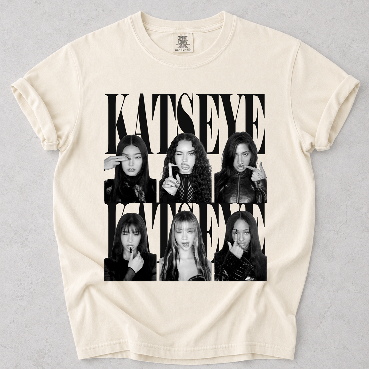 KATSEYE Vintage Graphic Comfort Colors T Shirt Kpop Fan Tee
