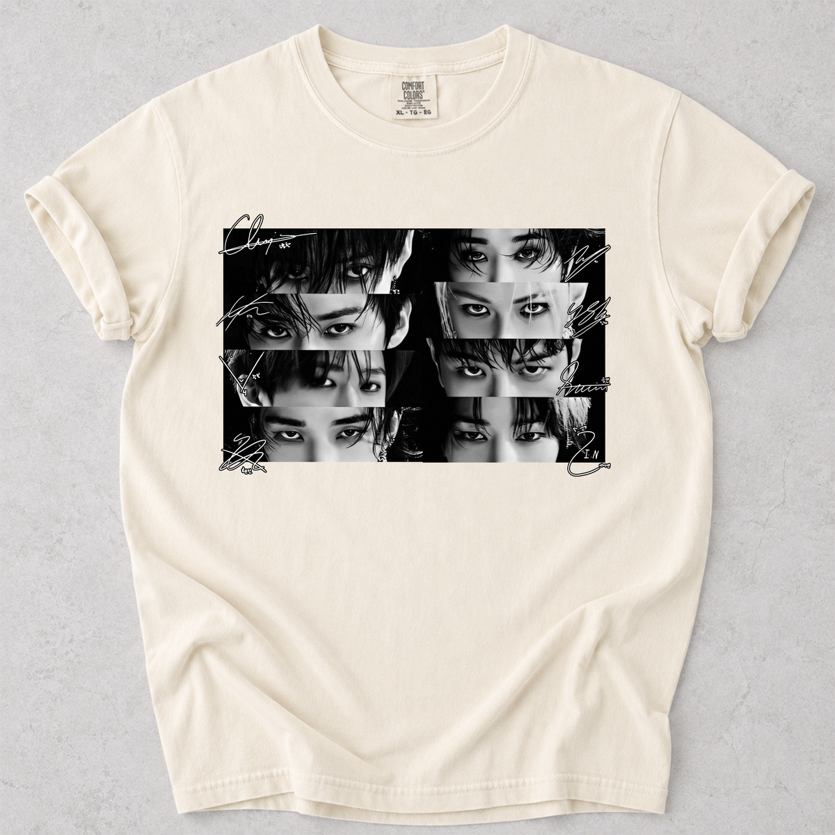STRAY KIDS Eyes with Signature Kpop Graphic Tee Vintage Group Fan Shirt