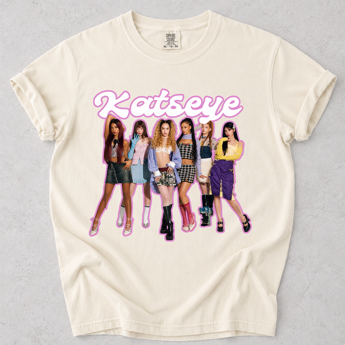 KATSEYE Kpop Fan Shirt Vintage Group Graphic Tee
