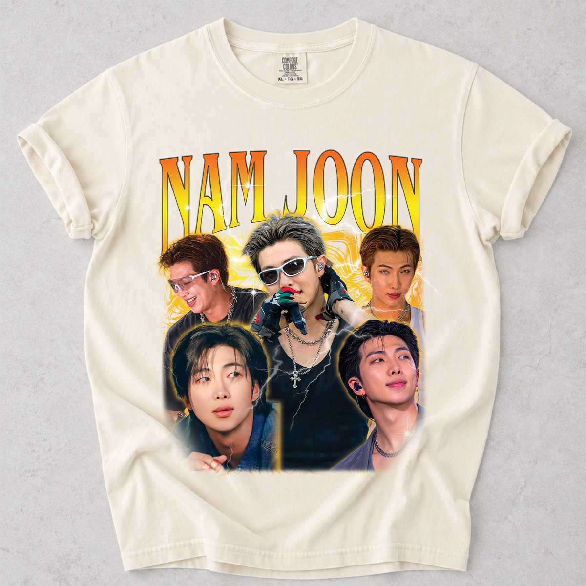 Kim Nam-Joon RM Bangtan BTS Vintage Bootleg T Shirt Comfort Colors Tee Unisex