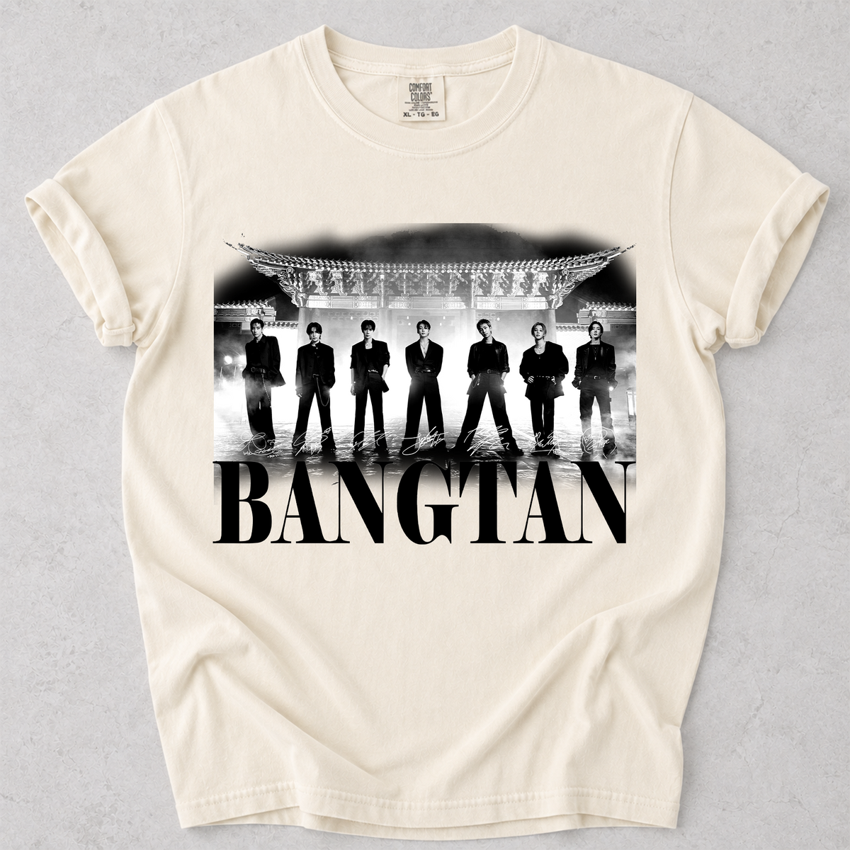 BTS Bangtan Group Vintage Graphic T-Shirt