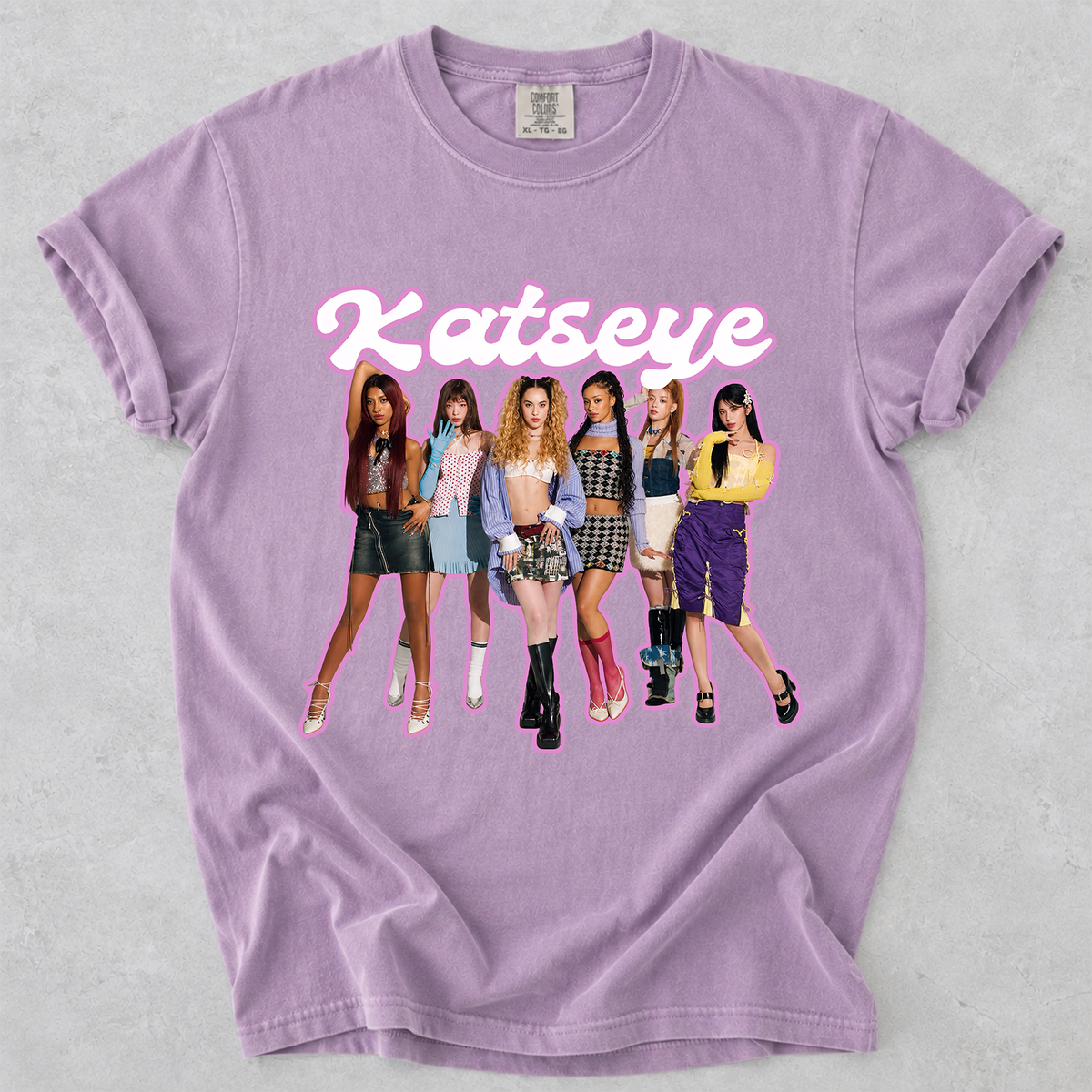 KATSEYE Kpop Fan Shirt Vintage Group Graphic Tee