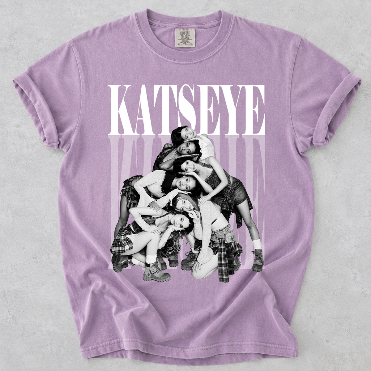 KATSEYE Vintage Photo Tee Kpop Comfort Colors Shirt