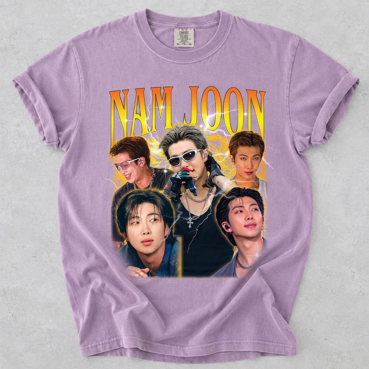 Kim Nam-Joon RM Bangtan BTS Vintage Bootleg T Shirt Comfort Colors Tee Unisex