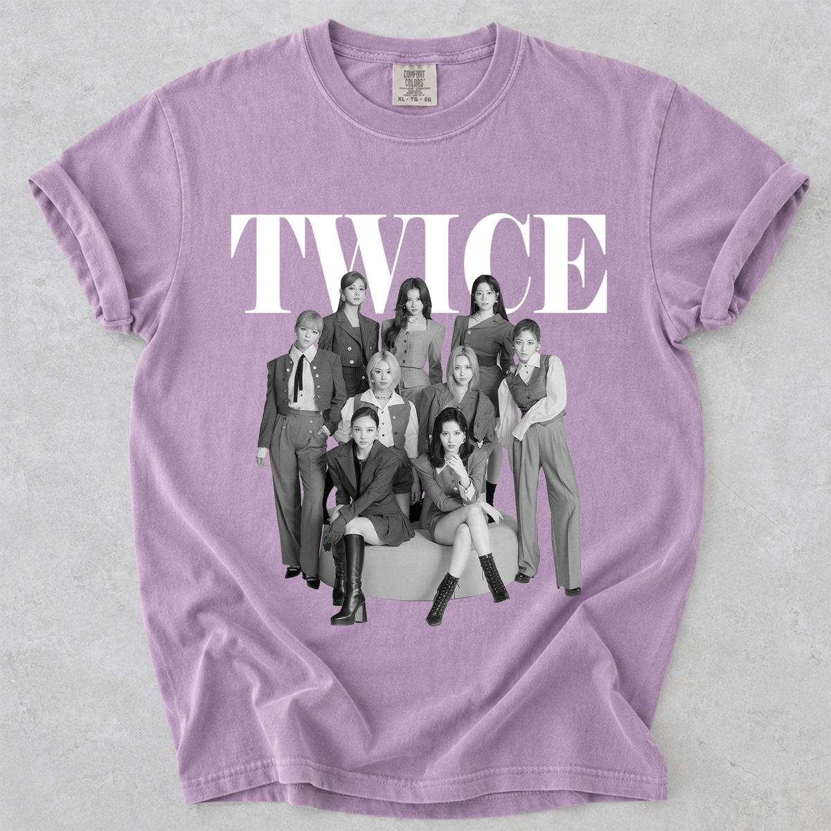 TWICE Vintage Graphic Tee Kpop Fan Comfort Colors Shirt